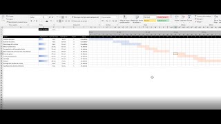 Diagramme de Gantt sur Excel [upl. by Dowell]