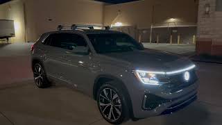 Night Video 2024 Volkswagen Atlas Cross Sport SEL Premium RLine in Pure Gray [upl. by Kristal]