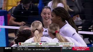 Highlights Louisville Volleyball v SMU [upl. by Leugar]