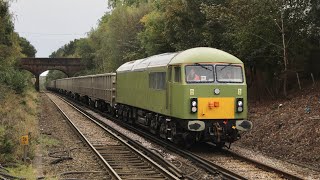 GBRf 69009 amp 69010 enter traffic in undercoat colours  October 2023 [upl. by Ebby]