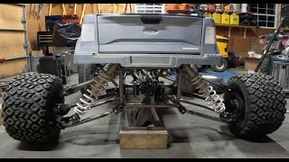 50 HP POWER WHEEL REAR A ARM SUSPENSION BUILD [upl. by Aehs]