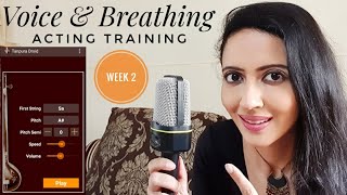 Voice Training For Actors  Pitch Tone Volume Breathing Acting Training Part 2 [upl. by Hootman]