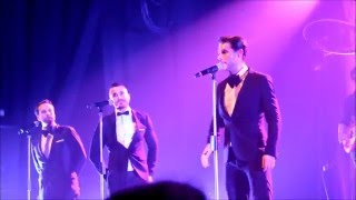 君の瞳に恋してる The Overtones  Cant Take My Eyes Off You  ロンドンLondon 20151220 [upl. by Younglove276]