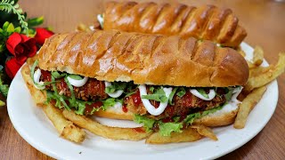 Crispy Chicken Sandwich Recipe  Delicious Chicken Sandwich Recipe  Crispy Chicken Recipe [upl. by Omarr]