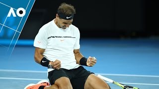 Nadal v Raonic match highlights QF  Australian Open 2017 [upl. by Atteuqahc]