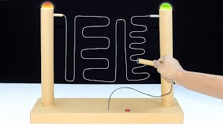 How To Make Buzz Wire Game Machine From Cardboard DIY Country Fete Games [upl. by Acimak]