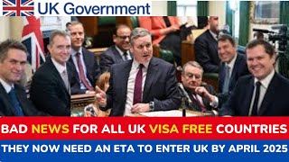 All travellers who do not need a visa to enter the UK will need an ETA by April 2025 [upl. by Yeldah294]