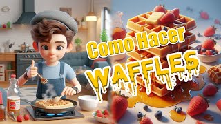 Como hacer waffles [upl. by Ehr882]