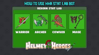 How to use HHR STATLAB in Helmet Heroes Reborn [upl. by Brackett]