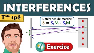 🟠 Exercice INTERFÉRENCES  Terminale spé physique chimie  Lycée [upl. by Welby]