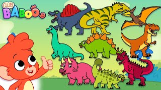 ABC Dinosaurs with Club Baboo  Dinosaur Babies and more dino videos [upl. by Laraine]