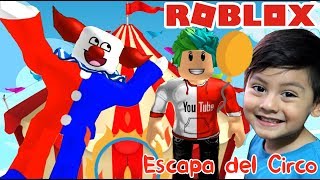 El Circo en Roblox  ESCAPA DEL CIRCO  The Circus Obby  Juegos Roblox para niños [upl. by Fidel]