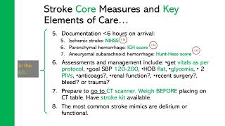 Stroke Patient Checklist and Core Measures [upl. by Raf]