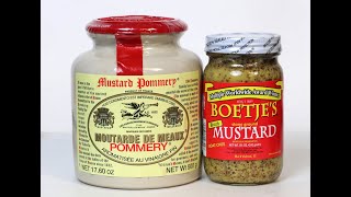 Grainy Mustards Boetjes vs Pommery Moutarde de Meaux [upl. by Ardnazxela]