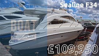 Sealine F34 Yacht For Sale Boat Tour [upl. by Shaughnessy]