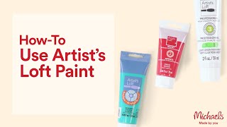 Understanding Artist Loft Acrylic Paint Levels 1 2 amp 3  Michaels [upl. by Edlihtam]