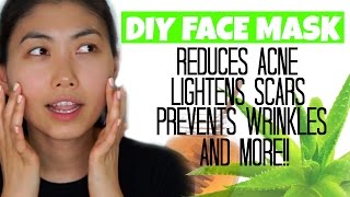 DIY EASY ALOE VERA FACE MASK [upl. by Scharaga]