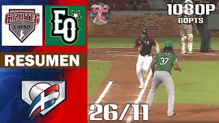 Resumen  Gigantes del Cibao vs Estrellas Orientaless  Serie Regular Lidom 20242025 26112024 [upl. by Ekyt]