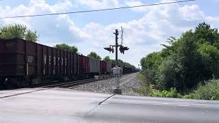 Gravel train pulls into Avon Yard [upl. by Bogoch]