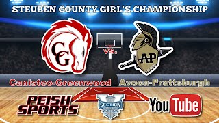 3CanisteoGreenwood Lady Chargers vs 1AvocaPrattsburgh Lady Titans Girls Varsity Basketball [upl. by Jaf]