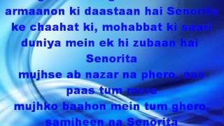 Senorita  Zindagi Na Milegi Dobara Lyrics [upl. by Noraj]