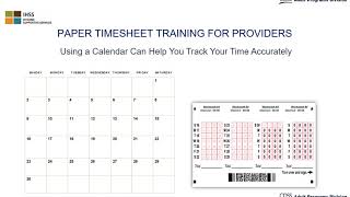 Lesson 1 Paper Timesheet Training [upl. by Adham875]