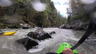 Canyon Creek of the Stillaguamish River 615 ft [upl. by Ahtnamys188]