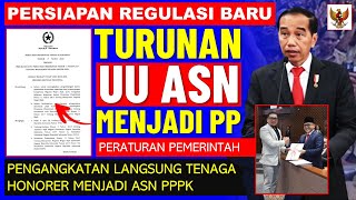 REGULASI BARU PENGANGKATAN HONORER JADI PPPK TURUNAN UU ASN MENJADI PP PERATURAN PEMERINTAH [upl. by Aisemaj]