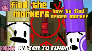 Roblox Find the Markers Unlocking the Spider Marker [upl. by Heim219]