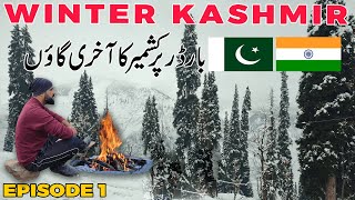 KASHMIR Road Trip in WINTER  First Snowfall in Arang Kel Kashmir  EP1  Ammar Biker [upl. by Corey]