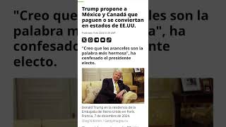 Aranceles o chantaje pide Trump [upl. by Yvi688]