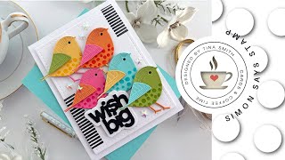 Standing Whirl Bird Wish Big Card  Simon Says Stamp DieCember® Release 2023 [upl. by Montanez404]