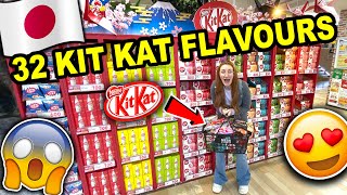 I BOUGHT EVERY SINGLE KIT KAT FLAVOUR IN JAPAN TASTE TESTING 32 DIFFERENT KIT KAT FLAVOURS 2020 [upl. by Politi]