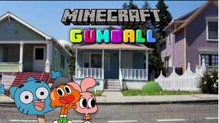 Casa do Gumball decorada  incrivel mundo de gumball  minecraft [upl. by Konikow]