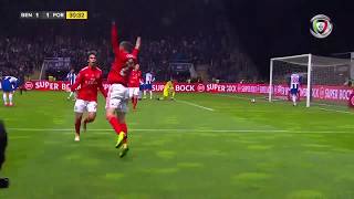 Goal  Golo Rafa Benfica 11 FC Porto Allianz Cup 1819 12 final [upl. by Naahsar]