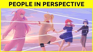 🔴 How to Draw Human Perspective for Beginners [upl. by Lledyl]