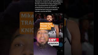 newyorkknicks brooklynnets trade nba basketball mikalbridges jalenbrunson wwe romanreigns [upl. by Ecinaej]