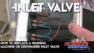 How to replace a washing machine or dishwasher inlet valve [upl. by Retluoc76]