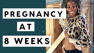 Pregnancy At 8 Weeks  8 Weeks Pregnant Symptoms [upl. by Albin652]