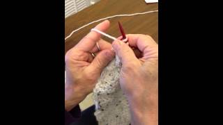 Continental Combined Knitting  Purl Stitch  fast and easy [upl. by Esenwahs]