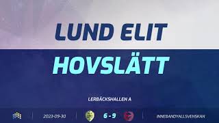 Highlights Allsvenskan Södra Herr IBK Lund  Hovslätts IK [upl. by Aimerej395]