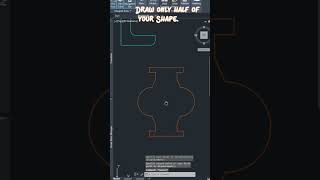 How to Use Revolve command in AutoCAD 3D shorts tutorial autocad autodesk cad [upl. by Yasu601]