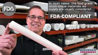 Boedeker TECH Talk Episode 17  Understanding FDA Compliance vs FDA Approved for Plastics [upl. by Bonita]