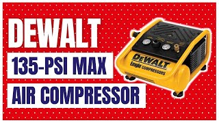 DEWALT Air Compressor 135PSI Max 1 Gallon D55140 [upl. by Neelhtac]