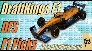 Fantasy F1 DFS Formula 1 Picks  DraftKings Strategy for Winning Lineups [upl. by Shanta231]