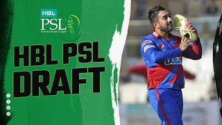 HBL PSL Draft Announcement  Tabraiz Shamsi HBLPSL9 [upl. by Grevera]