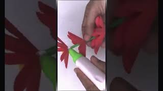 Flower Making448 Paper Crafts For School diy paperpetals artandcraft flowerpaper art [upl. by Lissi]