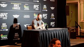 UFC 309 Media Day Paul Craig Warns Bo Nickal To Hold on for Dear Life [upl. by Llehcram]