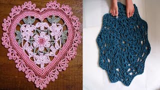 BELLISIMOS TAPETES TEJIDOS A CROCHET PARA MESITAS [upl. by Ekoorb]