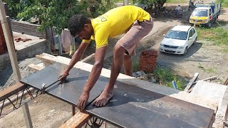 New roof centring sheet installation process [upl. by Notyad]